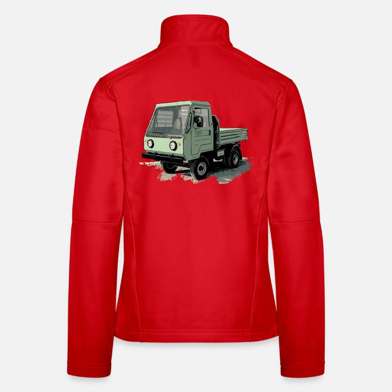 MULTICAR - Frauen Softshelljacke - Rot
