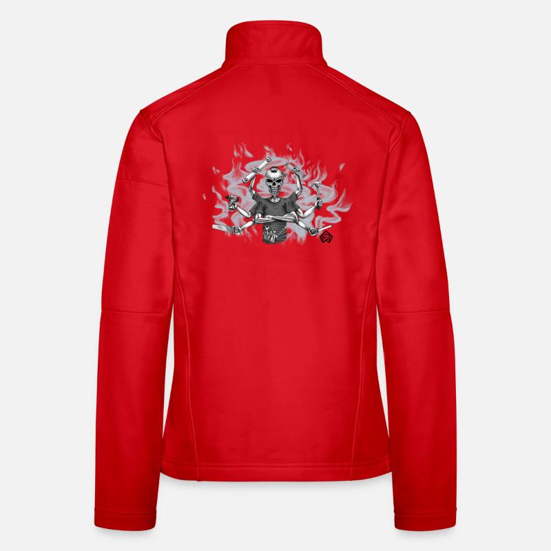 All-rounder, all-rounder, caretaker, craftsman - Women's Softshell Jacket - red