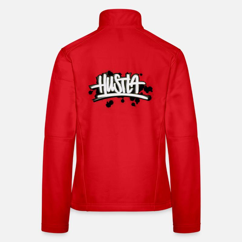 Lettrage de graffiti Hustla Veste en tissu softshell Femme