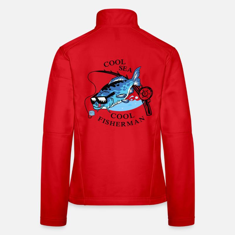Coole Angler Frauen Softshelljacke