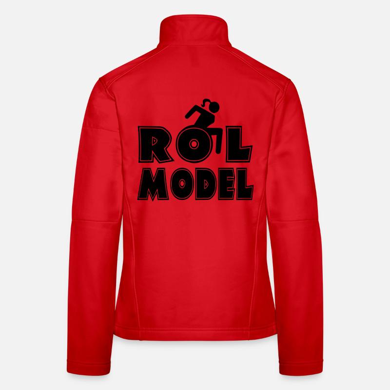 Jeder Rollstuhlfahrer ist ein Vorbild. Ehefrau* Frauen Softshelljacke