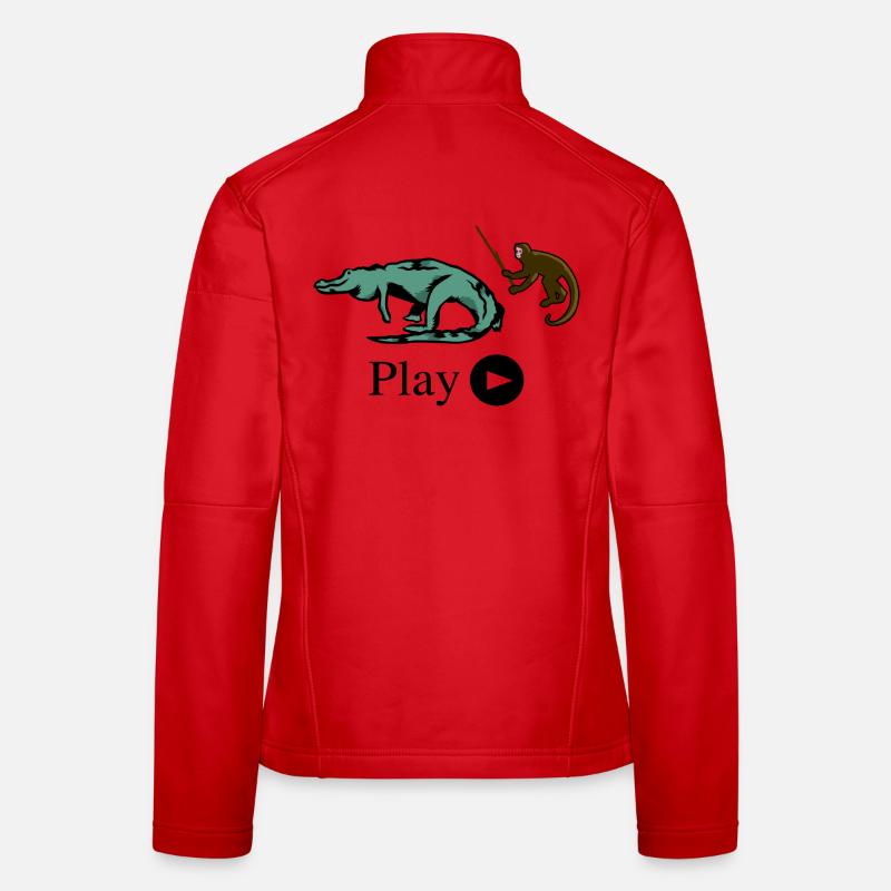 Monkey and crocodile Women's Softshell Jacket
