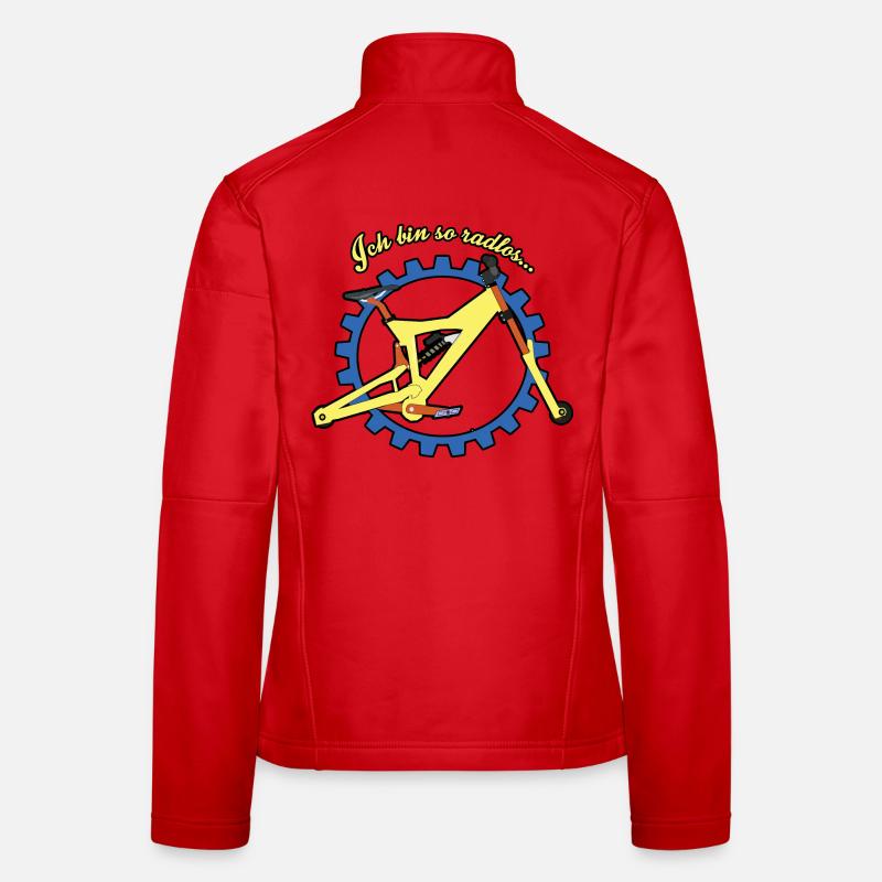 Ich bin so radlos Frauen Softshelljacke