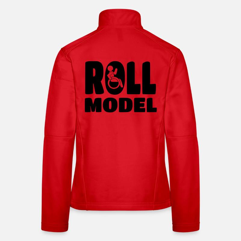 Jeder Rollstuhlfahrer ist ein Vorbild * - Frauen Softshelljacke - Rot