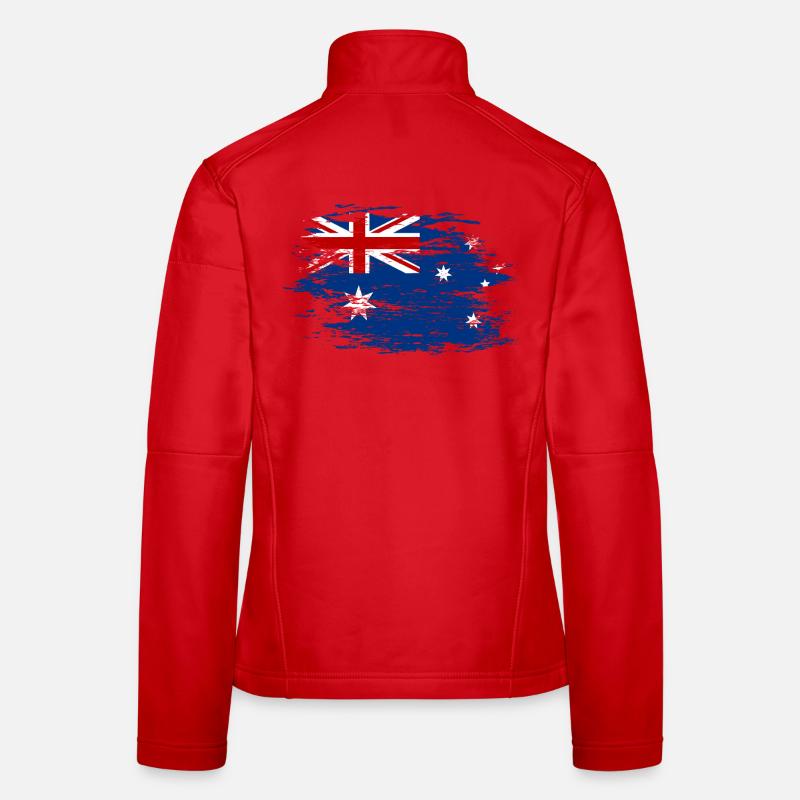 Drapeau de l’Australie utilisé Veste en tissu softshell Femme