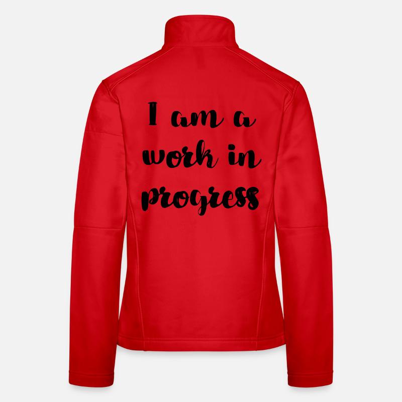 Ich bin eine in Arbeit befindliche Kopie # Frauen Softshelljacke