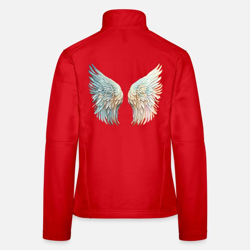 Ailes d'Ange Pastel en Miroir Veste en tissu softshell Femme
