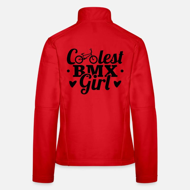 Coolstes BMX Mädchen Frauen Softshelljacke