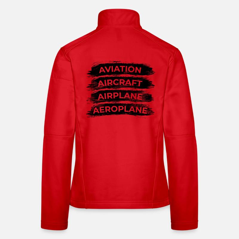 Plane Spotter Routine - Frauen Softshelljacke - Rot