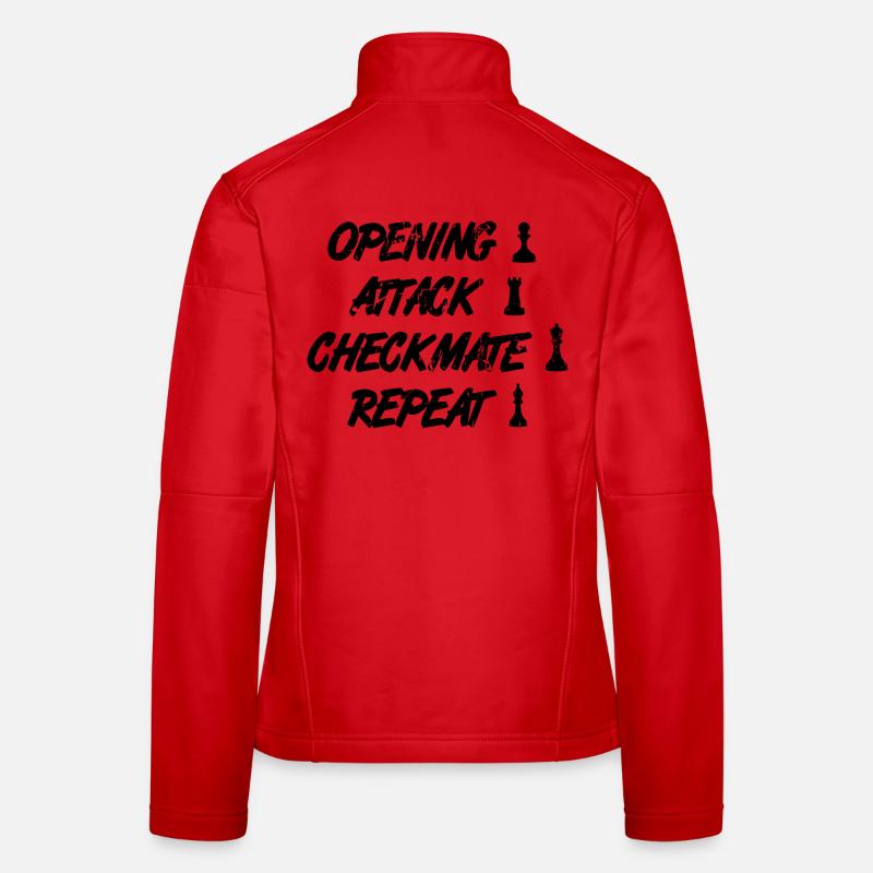 Opening move checkmate repetition Women's Softshell Jacket
