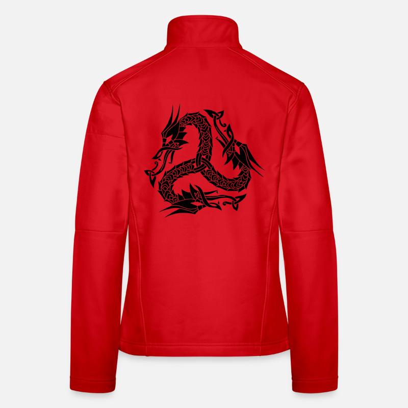 Celtic Black Hydra Women's Softshell Jacket