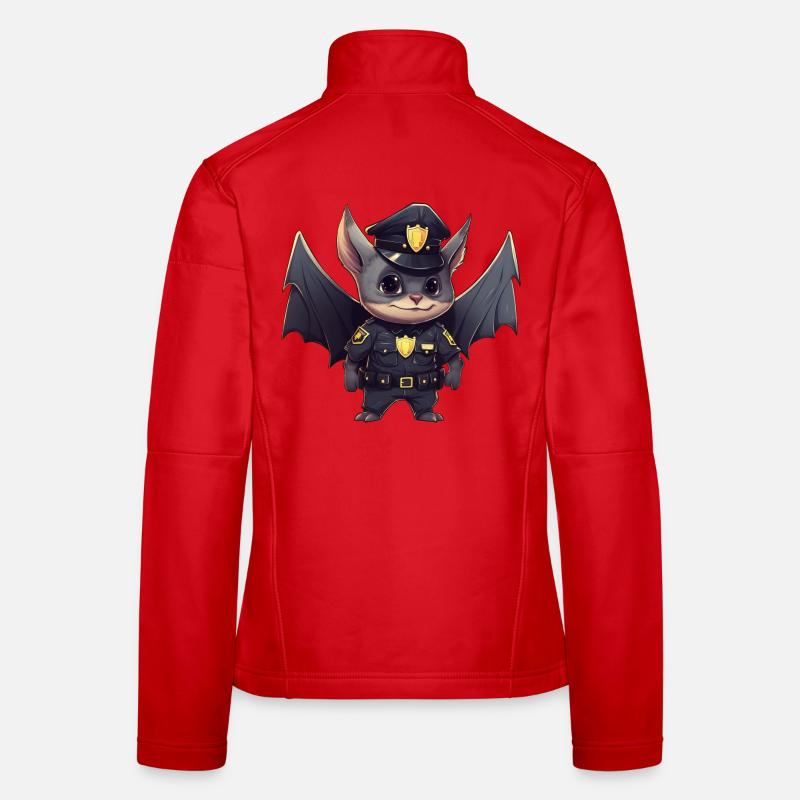 Fledermaus Polizei Frauen Softshelljacke