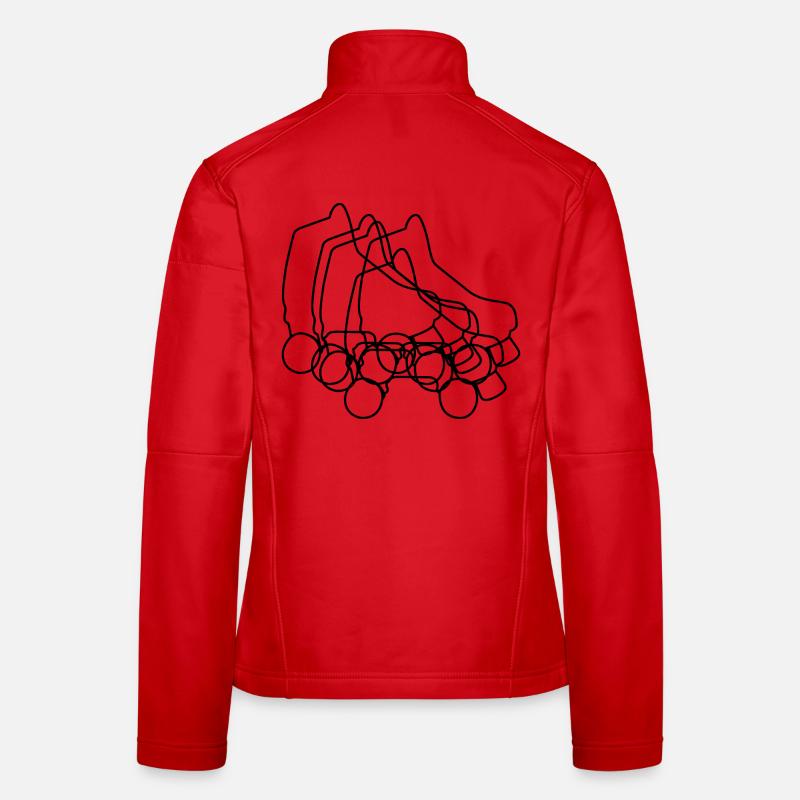 Roller Skates Sketch Women's Softshell Jacket