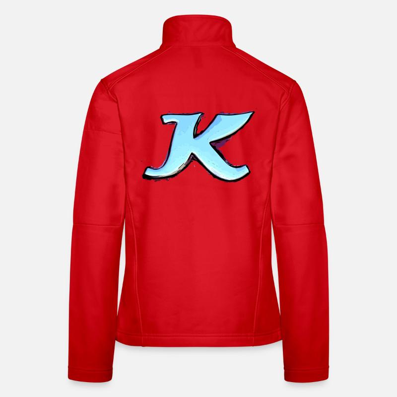 Buchstabe K Frauen Softshelljacke