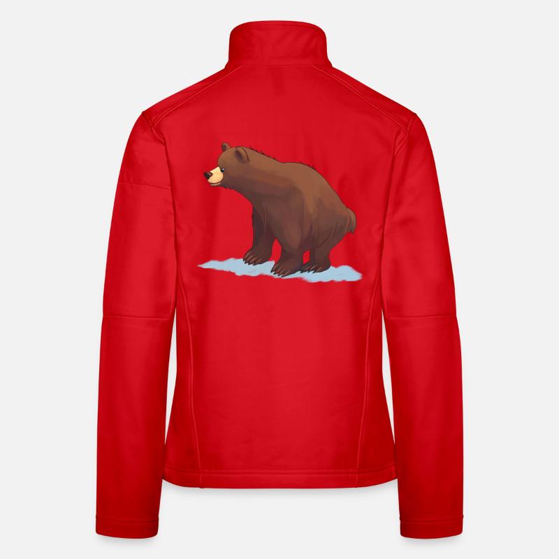 Braunbär (Gemälde) Frauen Softshelljacke