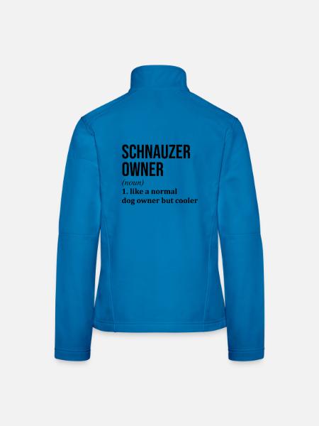 Schnauzer Schnauzer Schnauzer - Women's Softshell Jacket - mouse grey - Back