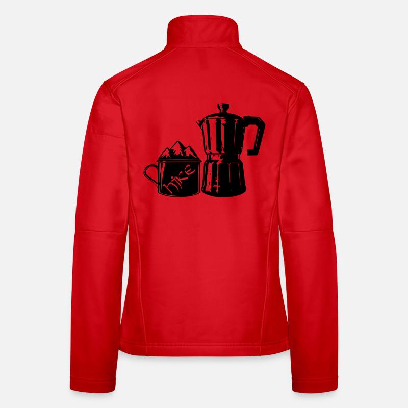Coffee Hike - Mountain Espresso [Schwarz] Frauen Softshelljacke