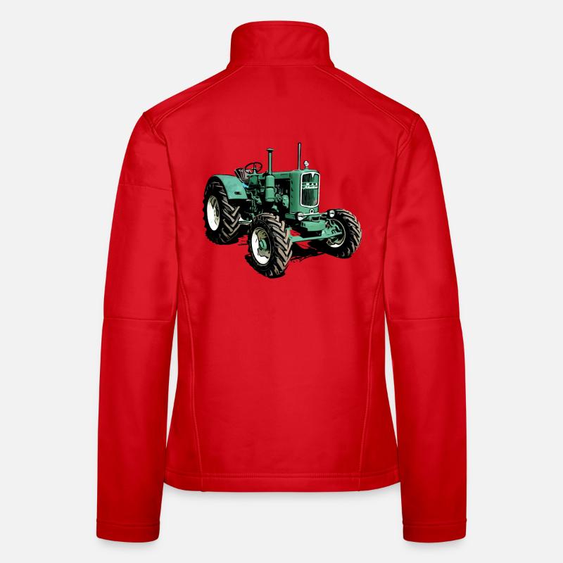 Ackerdiesel Traktor man 4S1 Frauen Softshelljacke
