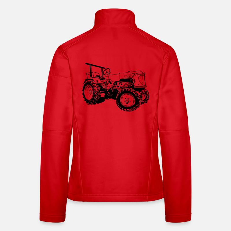 Traktor Güldner ADN-8 Haifischmaul - Frauen Softshelljacke - Rot