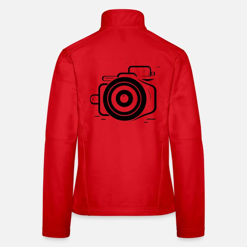 Camera Sketch Women's Softshell Jacket