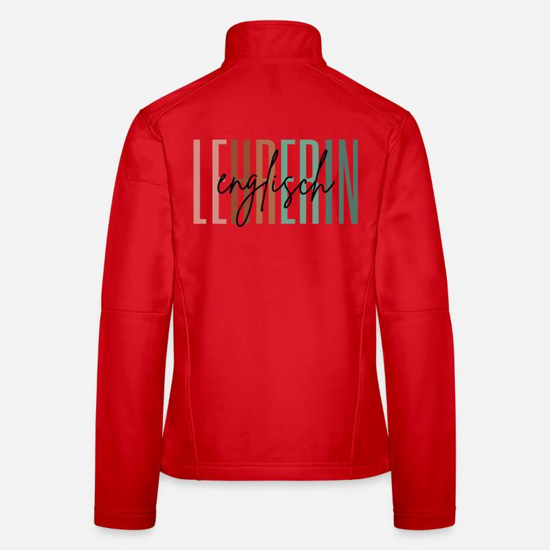 Lehrerin Englisch Englischlehrerin Schule Geschenk Frauen Softshelljacke