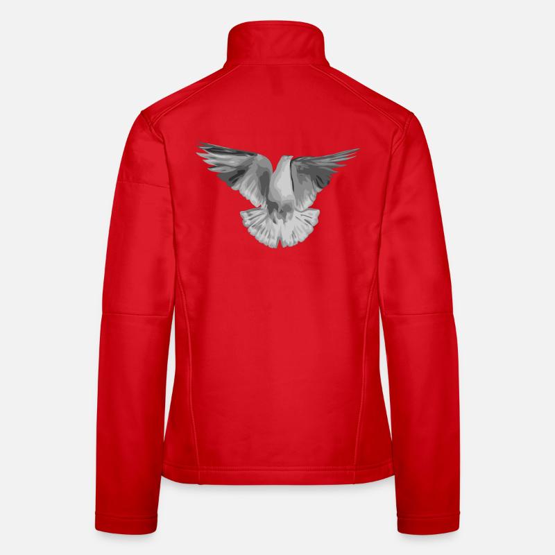 Taube hellgrau Frauen Softshelljacke
