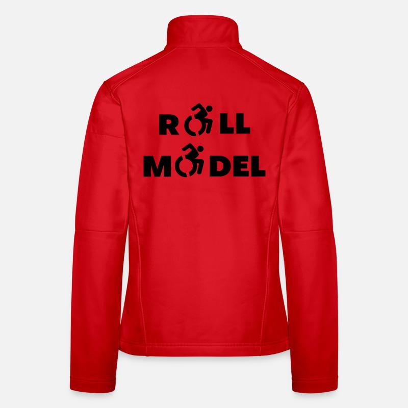 Every wheelchair user is a roll model * Women's Softshell Jacket