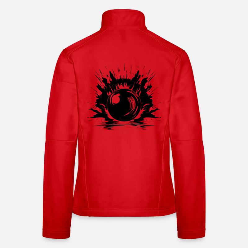 Bowling Sketch Women's Softshell Jacket