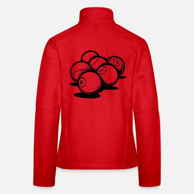 Boules de billard Veste en tissu softshell Femme