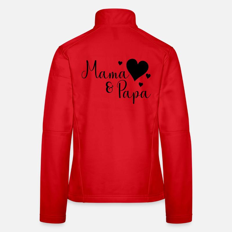 Maman et papa Veste en tissu softshell Femme