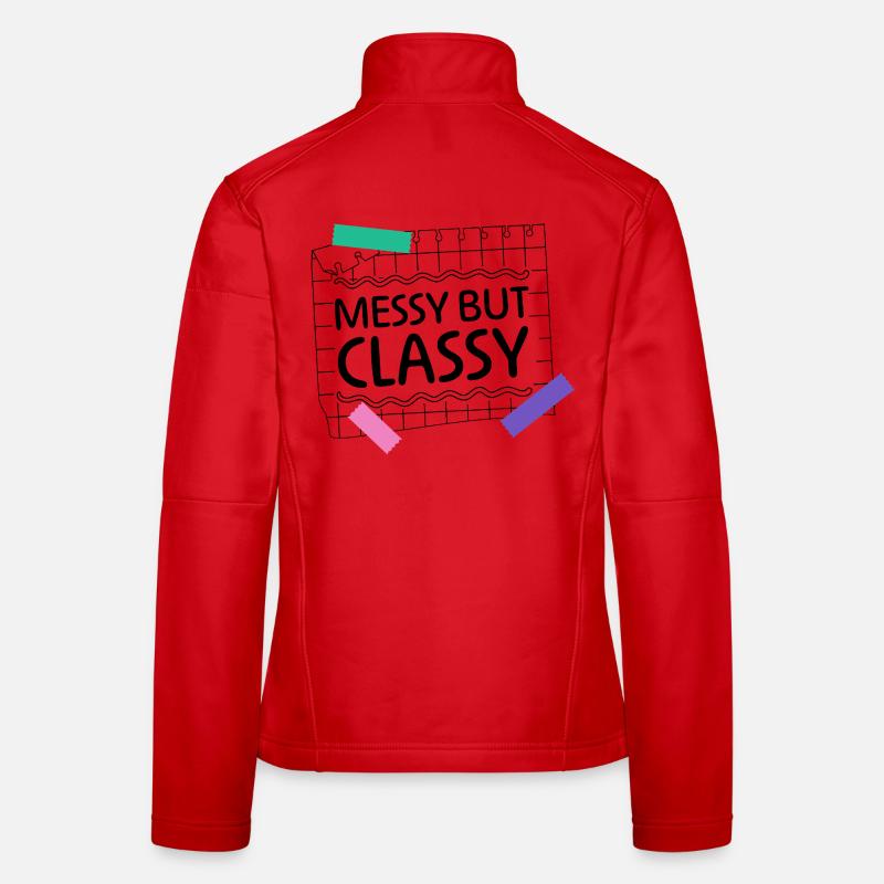 Messy but Classy – Eltern-Lifestyle Statement Frauen Softshelljacke
