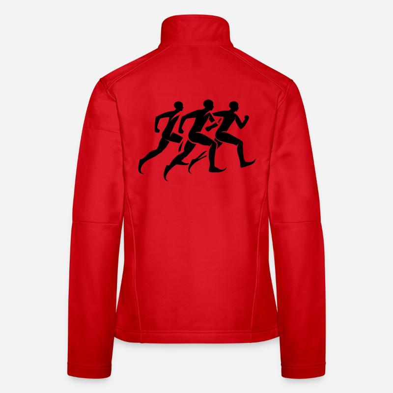 Runner Drawing Women's Softshell Jacket