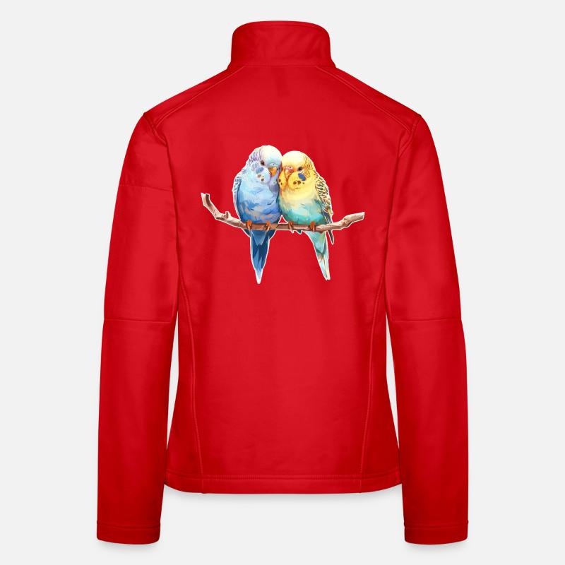 Paire de perruches Veste en tissu softshell Femme