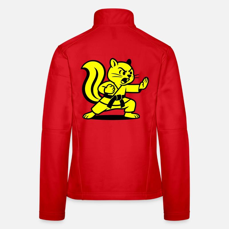 Karaté Écureuils ! Veste en tissu softshell Femme