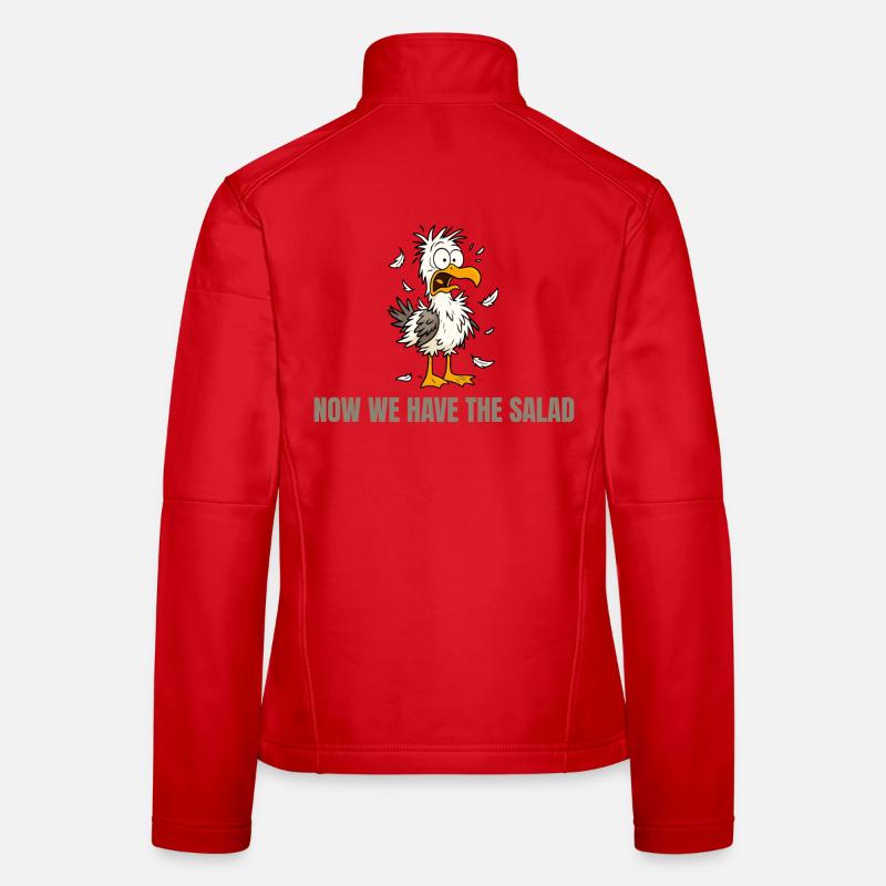 Now We Have The Salad Möwe - Frauen Softshelljacke - Rot