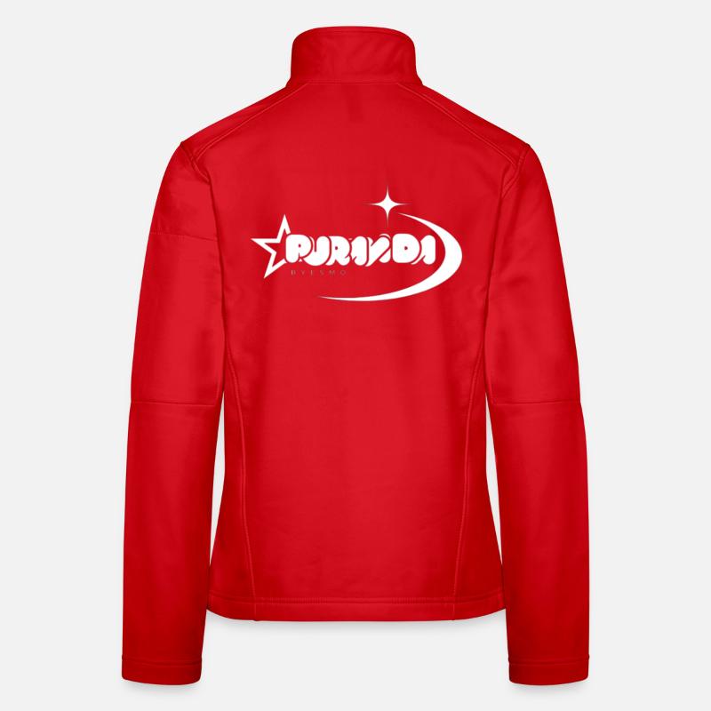 Space Style with Star and Comet Women's Softshell Jacket