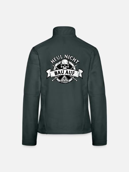 Heul nicht bau auf - Eight Ball - Billard Spieler - Frauen Softshelljacke - Rot - Hinten