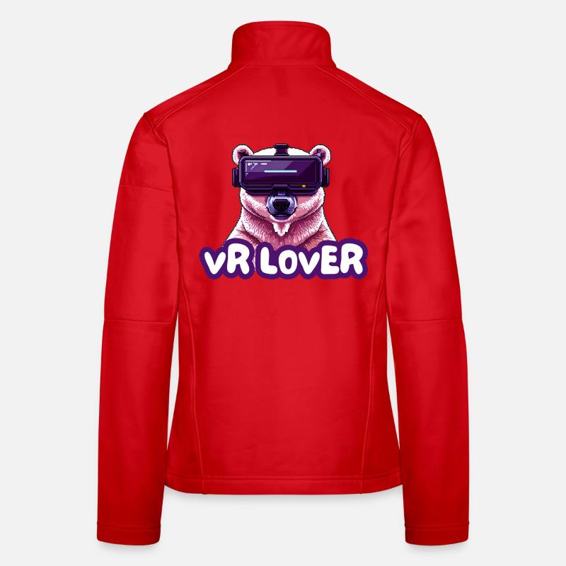 Ours VR avec lunettes de réalité virtuelle Veste en tissu softshell Femme