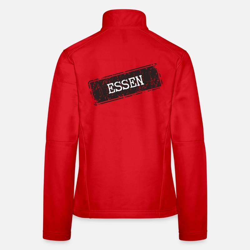 Essen Küchenmotif mit rustikaler Note Frauen Softshelljacke