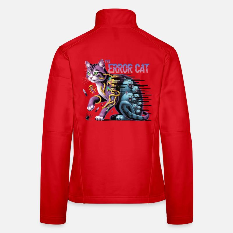 Die irrende Katze Digitale Kunst Frauen Softshelljacke