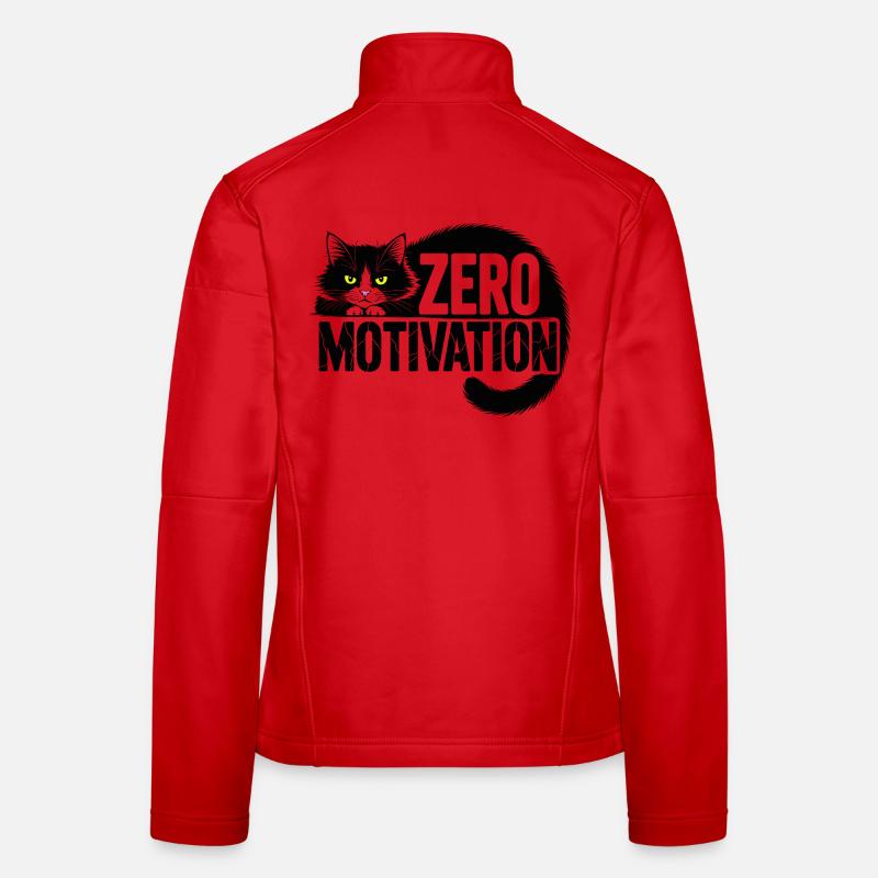 Zero Motivation Cat Women's Softshell Jacket