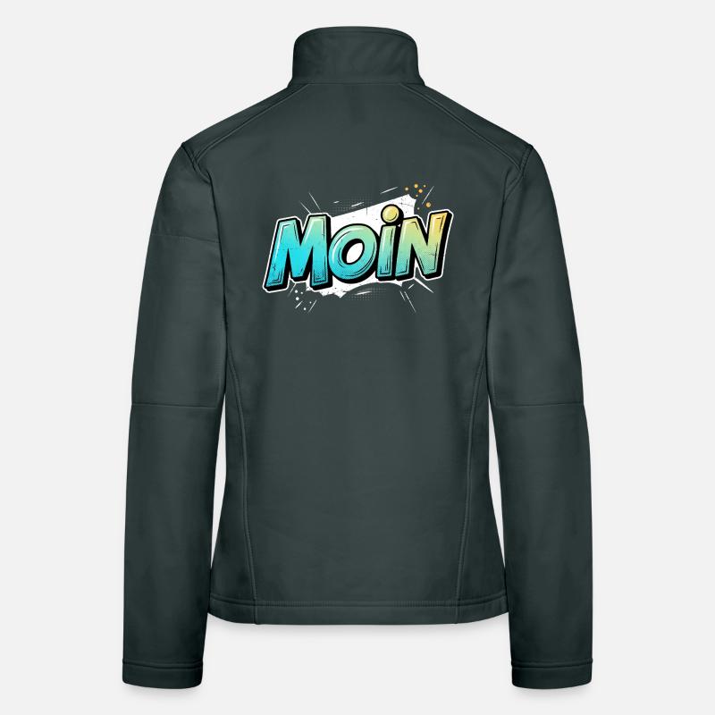 Bande dessinée Pop Art Moin Design Veste en tissu softshell Femme