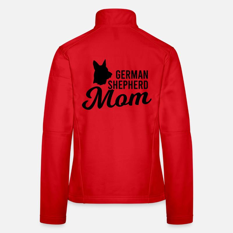 German Shepherd Mama Women's Softshell Jacket