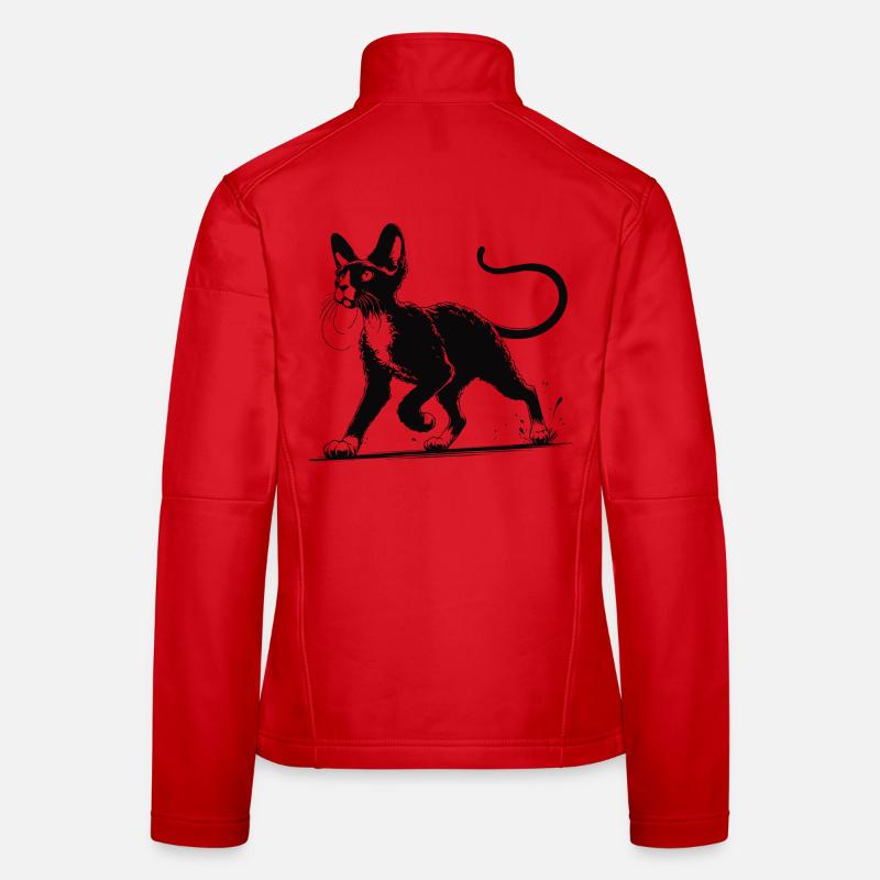 Devon Rex Design – Charmant et unique Veste en tissu softshell Femme