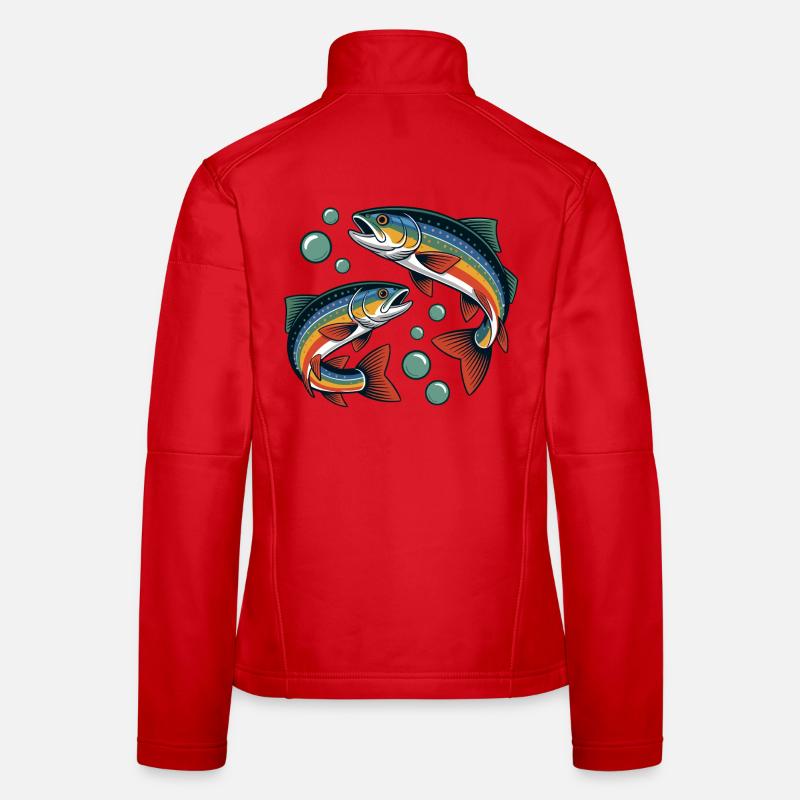 Regenbogenforellen Frauen Softshelljacke