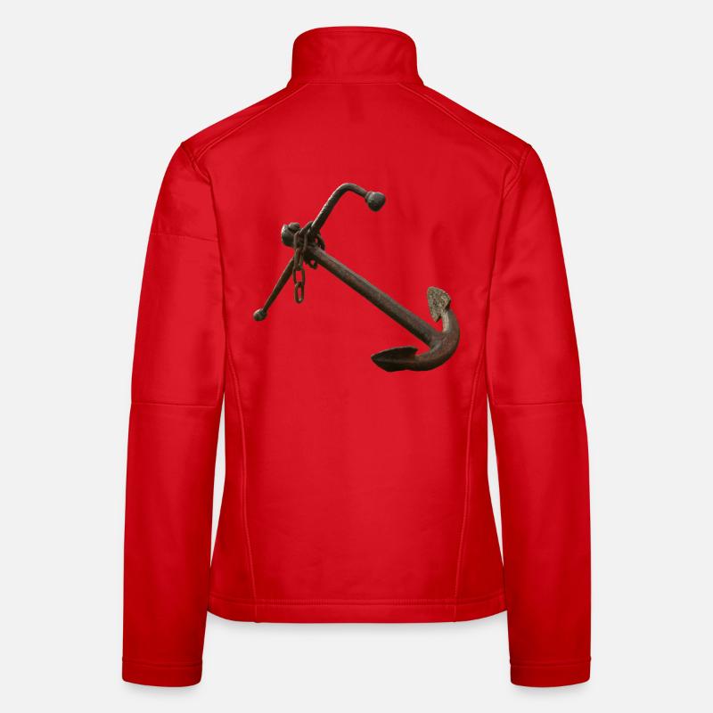 Verrosteter Anker Nautik Frauen Softshelljacke