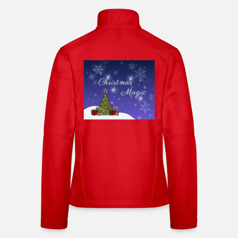 Christmas Magic – Zauberhafte Weihnachtszeit - Frauen Softshelljacke - Rot