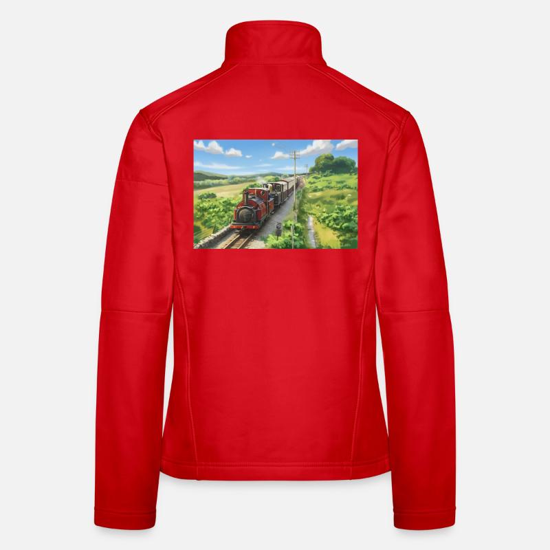 Dduallt-Doppelspiel - Frauen Softshelljacke - Rot