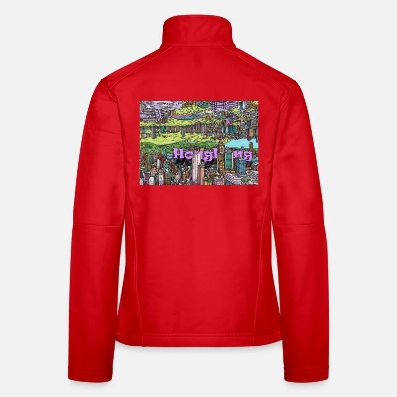 Hong Kong Facing Worlds - Women's Softshell Jacket - red