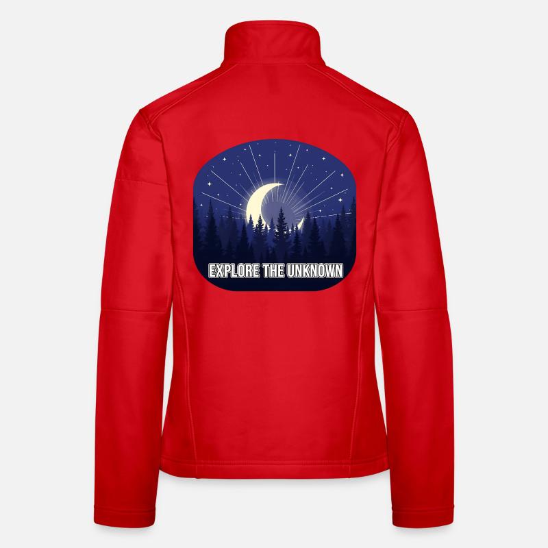 Explore the Unknown Moon Forest Women's Softshell Jacket